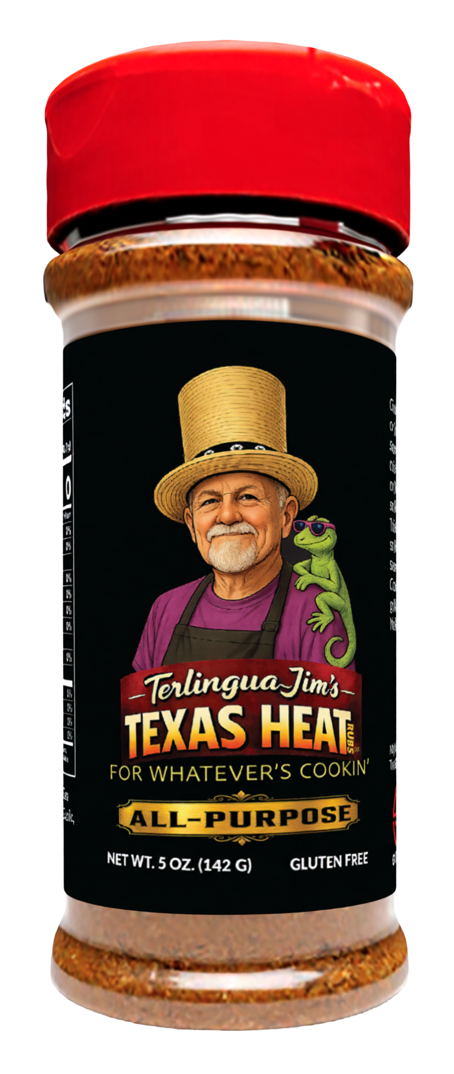 Terlingia Jim's Texas Heat - All-Purpose Rub - 5 oz.